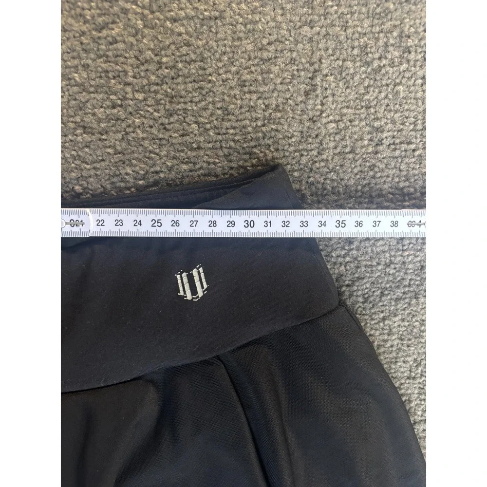 Eleven by Venus Williams Outskirt Shortie Womens Size Small Black Elastic Waist
